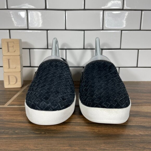 Cole Haan GrandPro Spectator Womens Size 6 Shoes Black Woven Suede Slip On - Picture 2 of 13